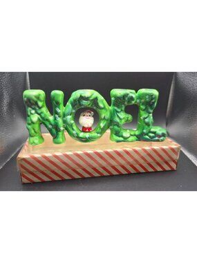 Vintage 1960 Holt Howard Santa NOEL Candle Holder Figurine Christmas Decor